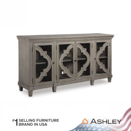 ตู้เตี้ยบานเปิด ASHLEY FURNITURE HOMESTORE รุ่น FOSSIL RIDGE/193 สีเทาวินเทจ_1