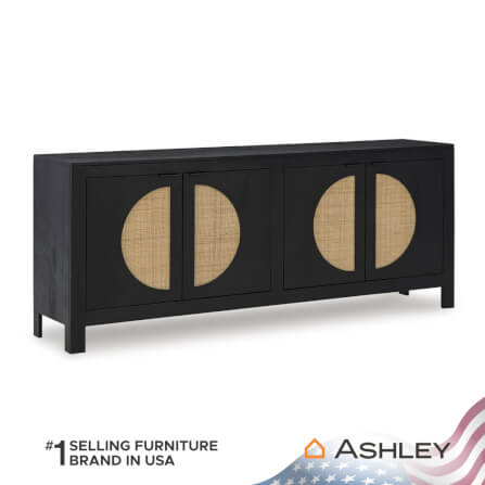 ตู้เตี้ยบานเปิด ASHLEY FURNITURE HOMESTORE รุ่น CLIFFIINGS/177 สีดำ_1