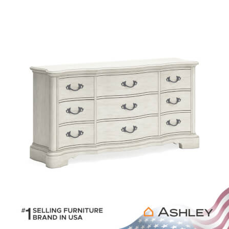 ตู้ลิ้นชัก 9 ลิ้นชัก ASHLEY FURNITURE HOMESTORE รุ่น ARLENDYNE/183 สีขาววินเทจ_1