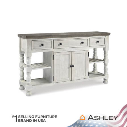 ตู้เตี้ยบานผสม ASHLEY FURNITURE HOMESTORE รุ่น HAVALANCE/170 สีขาววินเทจ_1