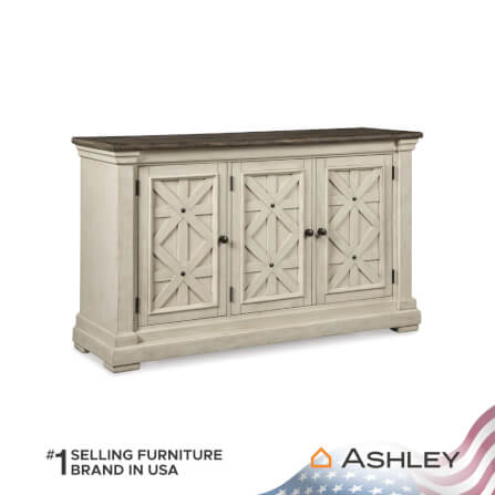 ตู้เตี้ยบานเปิด ASHLEY FURNITURE HOMESTORE รุ่น BOLANBURG/147 สีขาววินเทจ_1