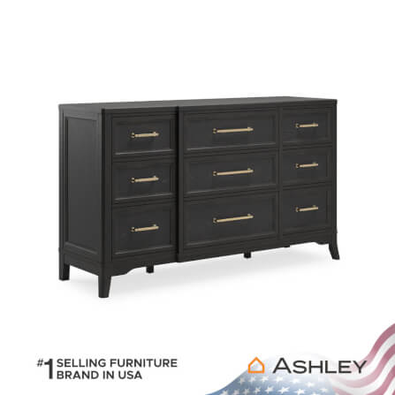 ตู้ลิ้นชัก 9 ลิ้นชัก ASHLEY FURNITURE HOMESTORE รุ่น WELLTERN/167 สีดำ_1