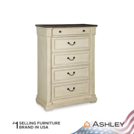 ตู้ลิ้นชัก 5 ลิ้นชัก ASHLEY FURNITURE HOMESTORE รุ่น BOLANBURG/100 สีขาววินเทจ_1