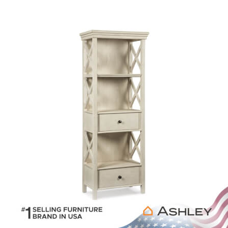 ตู้สูง บานผสม ASHLEY FURNITURE HOMESTORE รุ่น BOLANBURG/64 สีขาววินเทจ_1