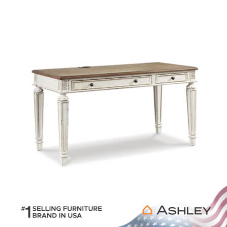 โต๊ะทำงาน ASHLEY FURNITURE HOMESTORE รุ่น REALYN/152 สีขาววินเทจ_1