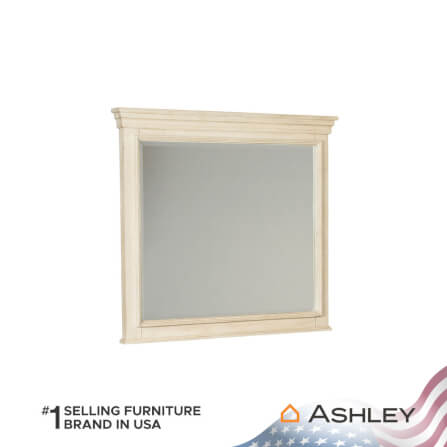 กระจกตั้งโต๊ะ ASHLEY FURNITURE HOMESTORE รุ่น BOLANBURG/105x95 สีขาววินเทจ_1