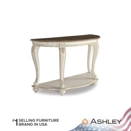 โต๊ะคอนโซล ASHLEY FURNITURE HOMESTORE รุ่น REALYN/121 สีขาววินเทจ_1