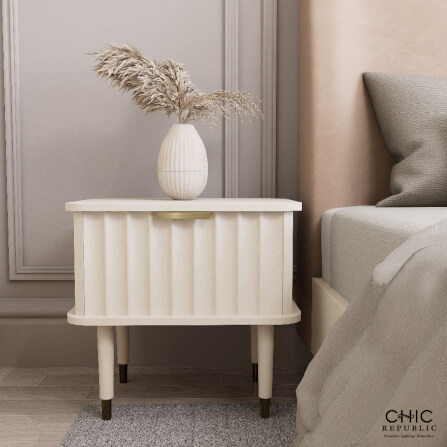 ตู้ข้างเตียง CHIC REPUBLIC รุ่น CLARA สีขาววินเทจ_2