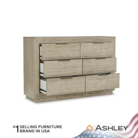 ตู้ลิ้นชัก 6 ลิ้นชัก ASHLEY FURNITURE HOMESTORE รุ่น HENNINGTON/160 สีไม้ธรรมชาติ_2
