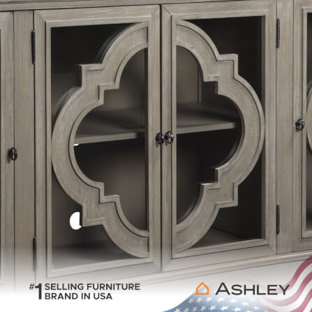 ตู้เตี้ยบานเปิด ASHLEY FURNITURE HOMESTORE รุ่น FOSSIL RIDGE/193 สีเทาวินเทจ_2