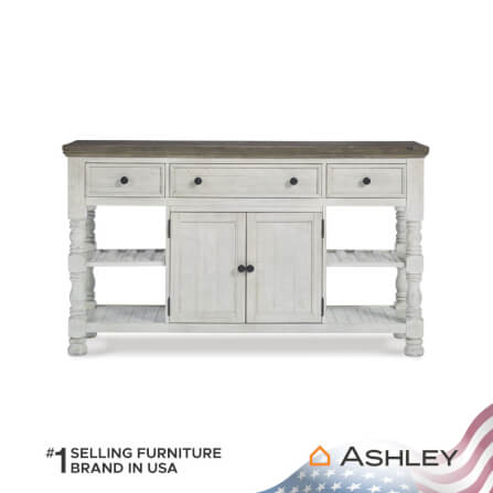 ตู้เตี้ยบานผสม ASHLEY FURNITURE HOMESTORE รุ่น HAVALANCE/170 สีขาววินเทจ_2