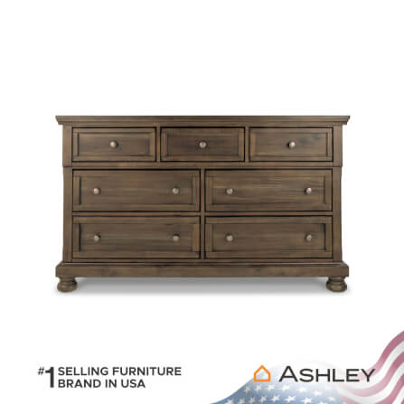 ตู้ลิ้นชัก 7 ลิ้นชัก ASHLEY FURNITURE HOMESTORE รุ่น FLYNNTER/166 สีน้ำตาล_2