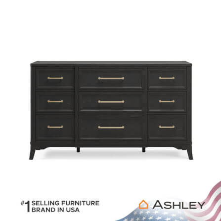ตู้ลิ้นชัก 9 ลิ้นชัก ASHLEY FURNITURE HOMESTORE รุ่น WELLTERN/167 สีดำ_2