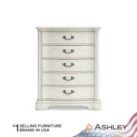 ตู้ลิ้นชัก 5 ลิ้นชัก ASHLEY FURNITURE HOMESTORE รุ่น ARLENDYNE/109 สีขาววินเทจ_2