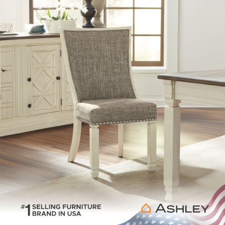 เก้าอี้ทานข้าว ASHLEY FURNITURE HOMESTORE รุ่น BOLANBURG-B สีขาววินเทจ_2