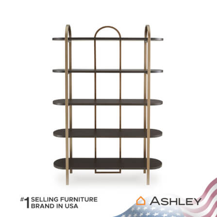 ชั้นวางของโล่ง 5 ชั้น ASHLEY FURNITURE HOMESTORE รุ่น BRENTMOUR สีทองวินเทจ_2