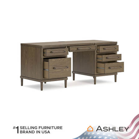 โต๊ะทำงาน ASHLEY FURNITURE HOMESTORE รุ่น ROANHOWE/171 สีน้ำตาล_2