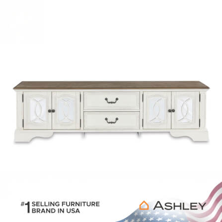 ตู้วางทีวี ASHLEY FURNITURE HOMESTORE รุ่น REALYN/200 สีขาววินเทจ_2