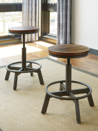 เก้าอี้บาร์ปรับระดับได้ ASHLEY FURNITURE HOMESTORE รุ่น TORJIN สีดำ_2