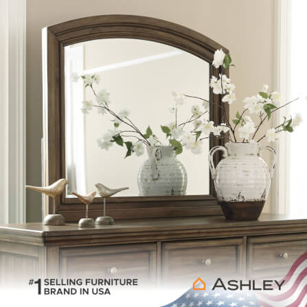 กระจกตั้งโต๊ะ ASHLEY FURNITURE HOMESTORE รุ่น FLYNNTER/107x93 สีน้ำตาล_2