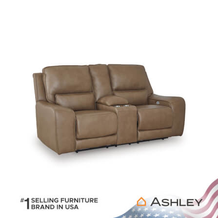 โซฟาปรับเอนนอนไฟฟ้า 2 ที่นั่งพร้อมคอนโซล ASHLEY FURNITURE HOMESTORE รุ่น SILVERBROOKE/2RRM สีน้ำตาล_2