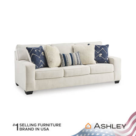 โซฟาเบด 3 ที่นั่ง ASHLEY FURNITURE HOMESTORE รุ่น PADOVA/3 สีโซฟาสีครีม/ขาสีดำ_2