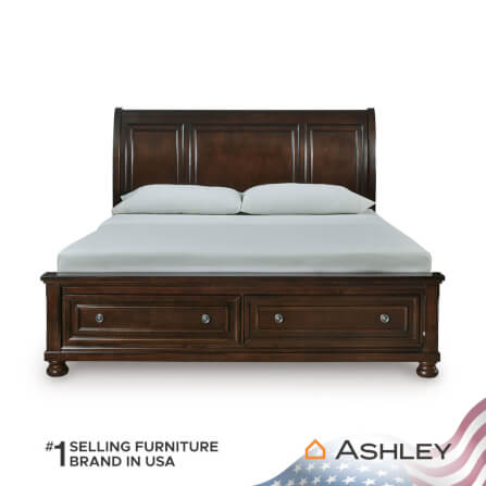 เตียงนอนขนาด 6 ฟุต ASHLEY FURNITURE HOMESTORE รุ่น PORTER/180 สีน้ำตาล_2