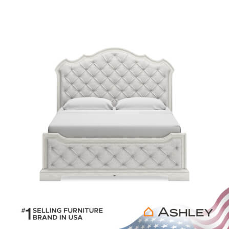 เตียงนอนขนาด 6 ฟุต ASHLEY FURNITURE HOMESTORE รุ่น ARLENDYNE/180 สีขาววินเทจ_2