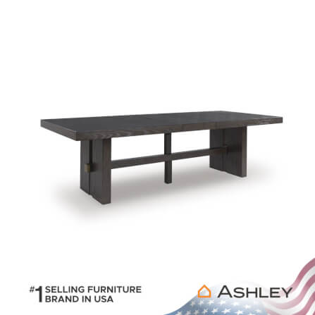 โต๊ะอาหาร ปรับขนาดได้ ASHLEY FURNITURE HOMESTORE รุ่น BURKHAUS/223-314 สีน้ำตาลเข้ม_2