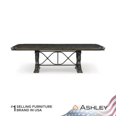 โต๊ะอาหาร ปรับขนาดได้ ASHLEY FURNITURE HOMESTORE รุ่น MAYLEE/183-275 สีน้ำตาลเข้ม_2