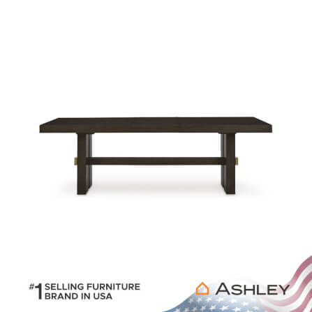 โต๊ะอาหาร ปรับขนาดได้ ASHLEY FURNITURE HOMESTORE รุ่น BURKHAUS/182-228 สีน้ำตาลเข้ม_2