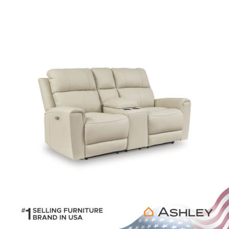 โซฟาปรับเอนไฟฟ้า 2 ที่นั่งพร้อมที่วางแขน ASHLEY FURNITURE HOMESTORE รุ่น DAHLMOORE/2RRM สีครีม_2