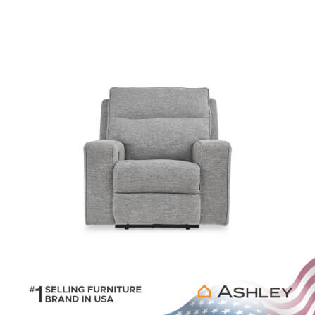 โซฟาปรับเอนไฟฟ้า 1 ที่นั่ง พร้อมพนักพิงศีรษะปรับได้ ASHLEY FURNITURE HOMESTORE รุ่น BISCOE/1RM สีเทาอ่อน_2