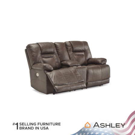 โซฟาปรับเอนไฟฟ้า 2 ที่นั่งพร้อมที่วางแขน ASHLEY FURNITURE HOMESTORE รุ่น WURSTROW/2RRM สีน้ำตาล_2