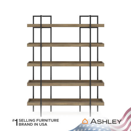 ชั้นวางหนังสือ ASHLEY FURNITURE HOMESTORE รุ่น MONTIA สีดำ_2