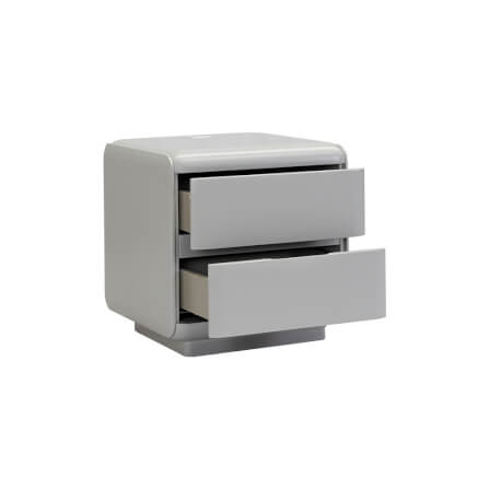 ตู้ข้างเตียงพร้อม USB และไฟส่องสว่าง CHIC REPUBLIC รุ่น TRELLO สีเทาอ่อน_3