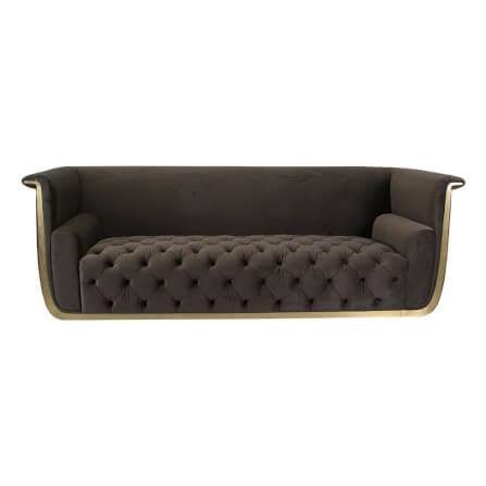 โซฟา 4 ที่นั่ง CHIC REPUBLIC รุ่น OZCAR-M/4 สีน้ำตาลเข้ม_3