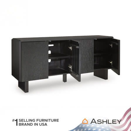 ตู้เตี้ยบานเปิด ASHLEY FURNITURE HOMESTORE รุ่น FARRELMORE/165 สีดำ_3