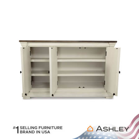 ตู้เตี้ยบานเปิด ASHLEY FURNITURE HOMESTORE รุ่น BOLANBURG/147 สีขาววินเทจ_3