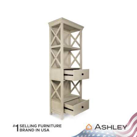 ตู้สูง บานผสม ASHLEY FURNITURE HOMESTORE รุ่น BOLANBURG/64 สีขาววินเทจ_3