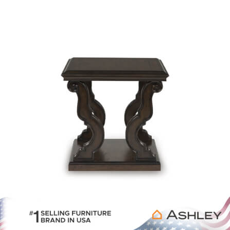 โต๊ะข้าง ASHLEY FURNITURE HOMESTORE รุ่น MAYLEE/70 ขนาด 70 ซม. สีน้ำตาลเข้ม_3