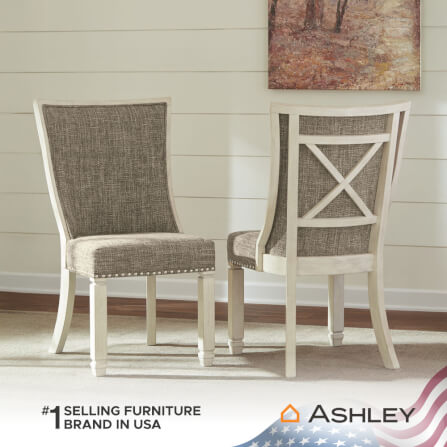 เก้าอี้ทานข้าว ASHLEY FURNITURE HOMESTORE รุ่น BOLANBURG-B สีขาววินเทจ_3