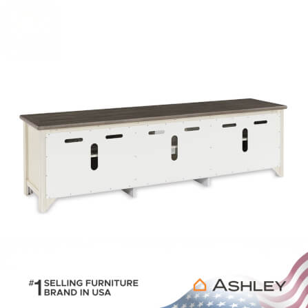 ตู้วางทีวี ASHLEY FURNITURE HOMESTORE รุ่น BOLANBURG/200 สีขาววินเทจ_3