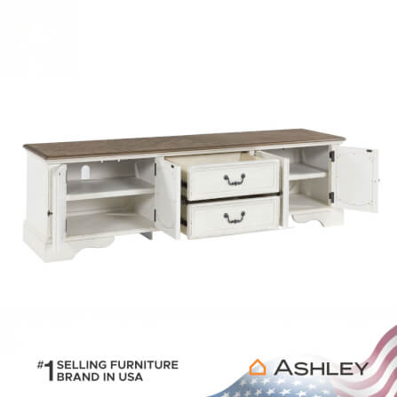 ตู้วางทีวี ASHLEY FURNITURE HOMESTORE รุ่น REALYN/200 สีขาววินเทจ_3