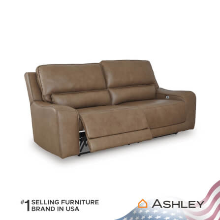 โซฟาปรับเอนนอนไฟฟ้า, 2 ที่นั่ง ASHLEY FURNITURE HOMESTORE รุ่น SILVERBROOKE/2RRM สีน้ำตาล_3