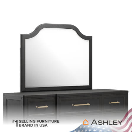 กระจกตั้งโต๊ะ ASHLEY FURNITURE HOMESTORE รุ่น WELLTERN/116x90 สีดำ_3