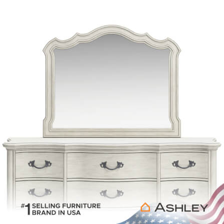 กระจกตั้งโต๊ะ ASHLEY FURNITURE HOMESTORE รุ่น ARLENDYNE/121x98 สีขาววินเทจ_3