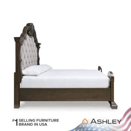 เตียงนอนขนาด 6 ฟุต ASHLEY FURNITURE HOMESTORE รุ่น MAYLEE/180 สีน้ำตาลเข้ม_3