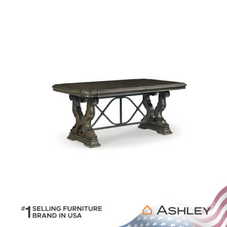 โต๊ะอาหาร ปรับขนาดได้ ASHLEY FURNITURE HOMESTORE รุ่น MAYLEE/183-275 สีน้ำตาลเข้ม_3