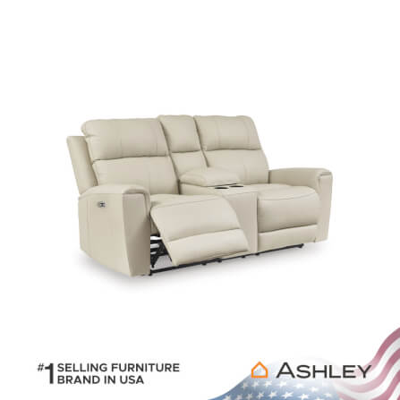 โซฟาปรับเอนไฟฟ้า 2 ที่นั่งพร้อมที่วางแขน ASHLEY FURNITURE HOMESTORE รุ่น DAHLMOORE/2RRM สีครีม_3